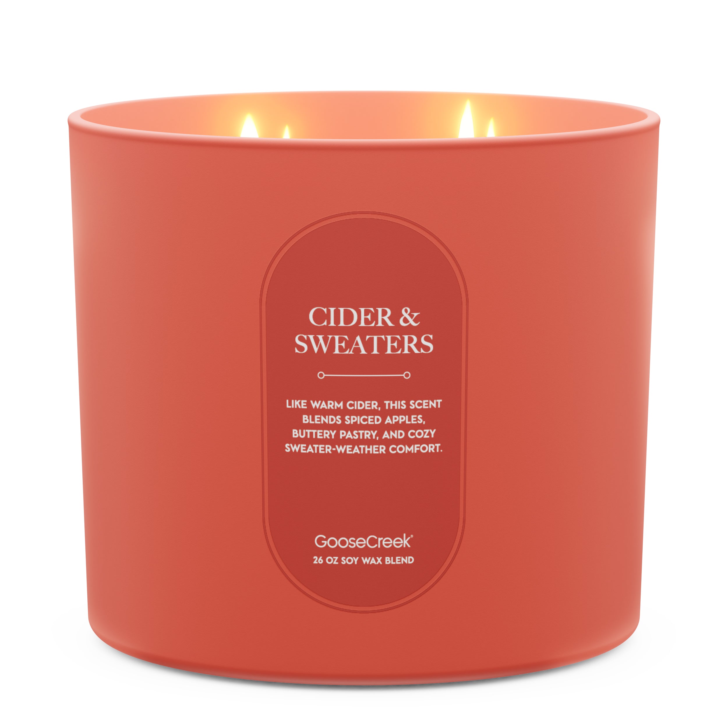 Cider & Sweaters High Intensity 4-Wick 26oz Candle