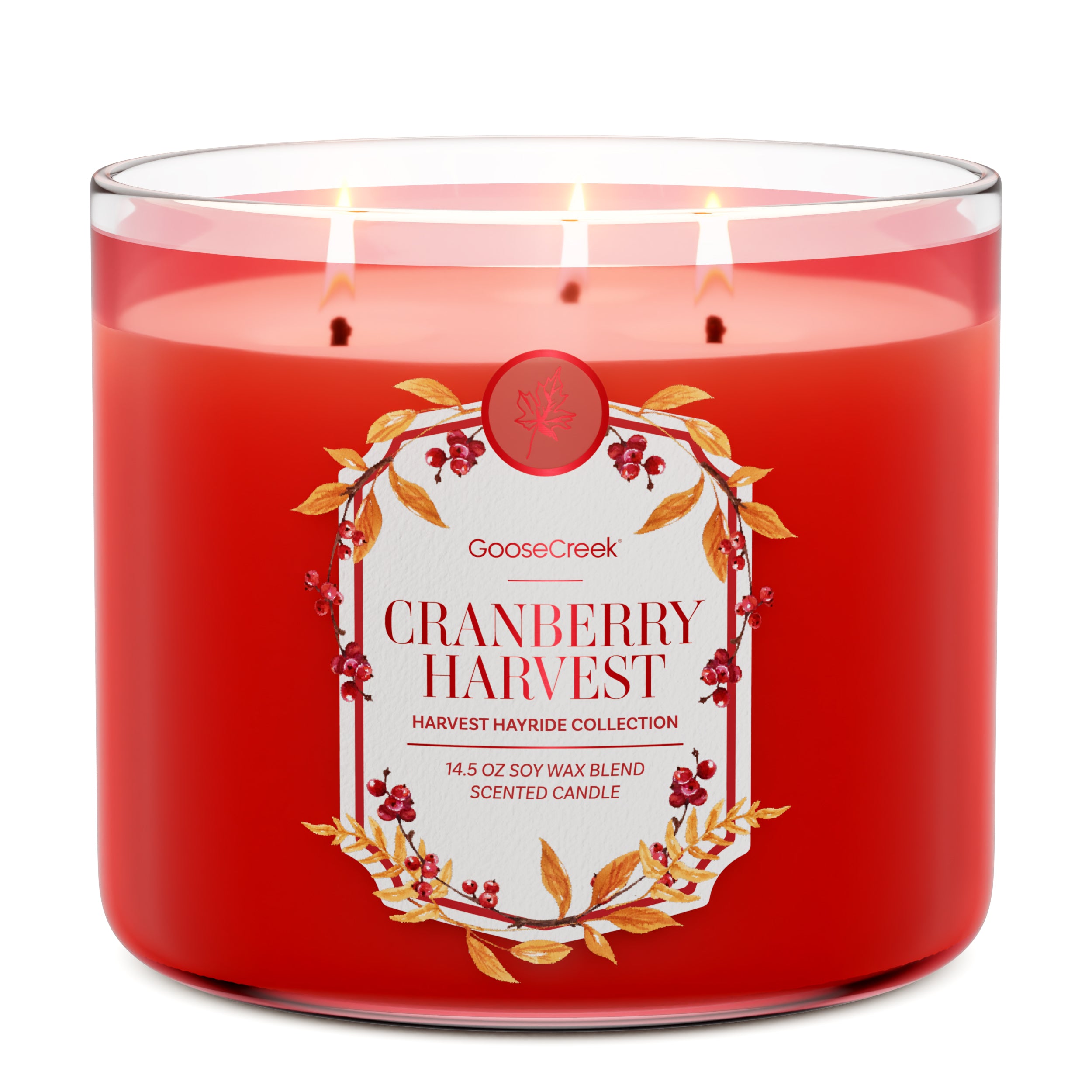 Cranberry Harvest 3-Wick Candle