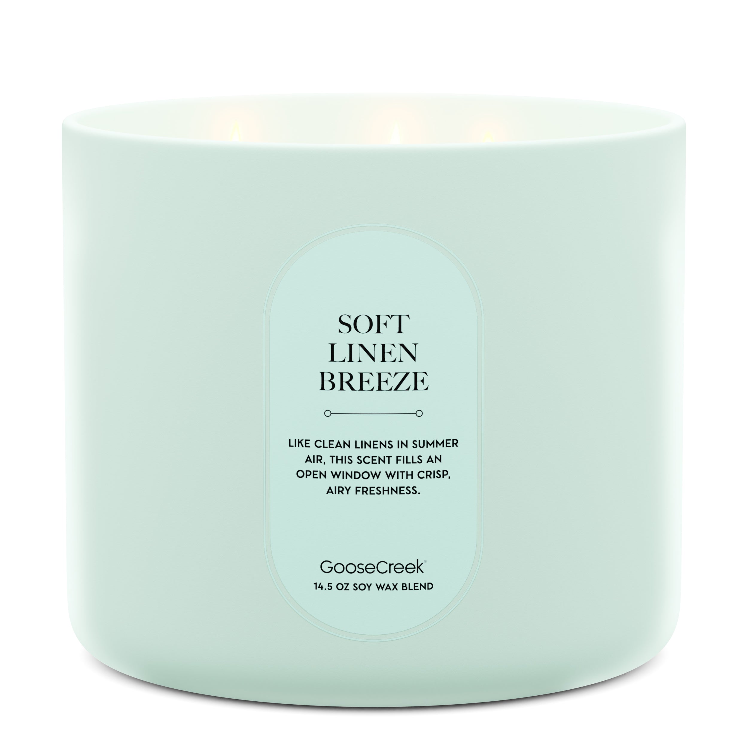 Soft Linen Breeze High Intensity 3-Wick 14.5oz Candle