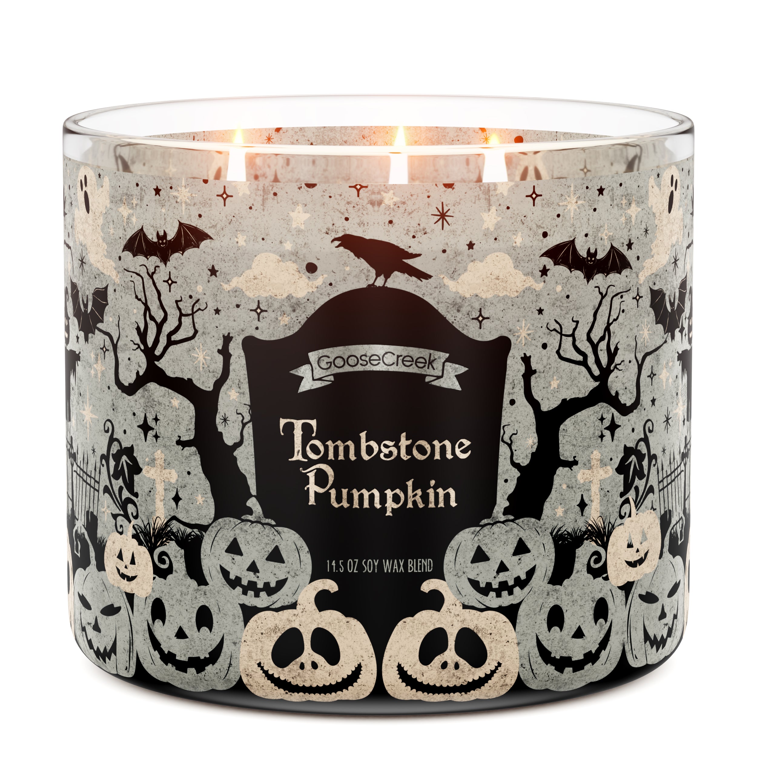Tombstone Pumpkin 3-Wick Candle
